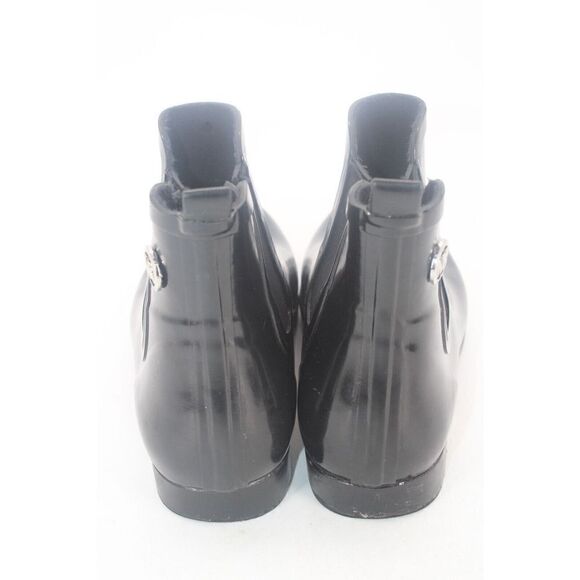 Michael Kors Women's Black Short Rubber Rain Boot Chelsea Ankle Size 10 M - Picture 7 of 12